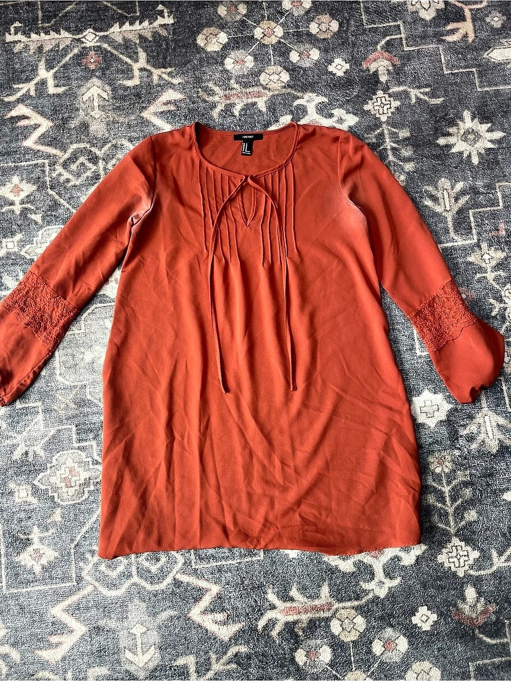 Forever 21 Womens Long Sleeve Dress